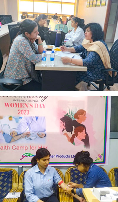 Health camps for our women employees