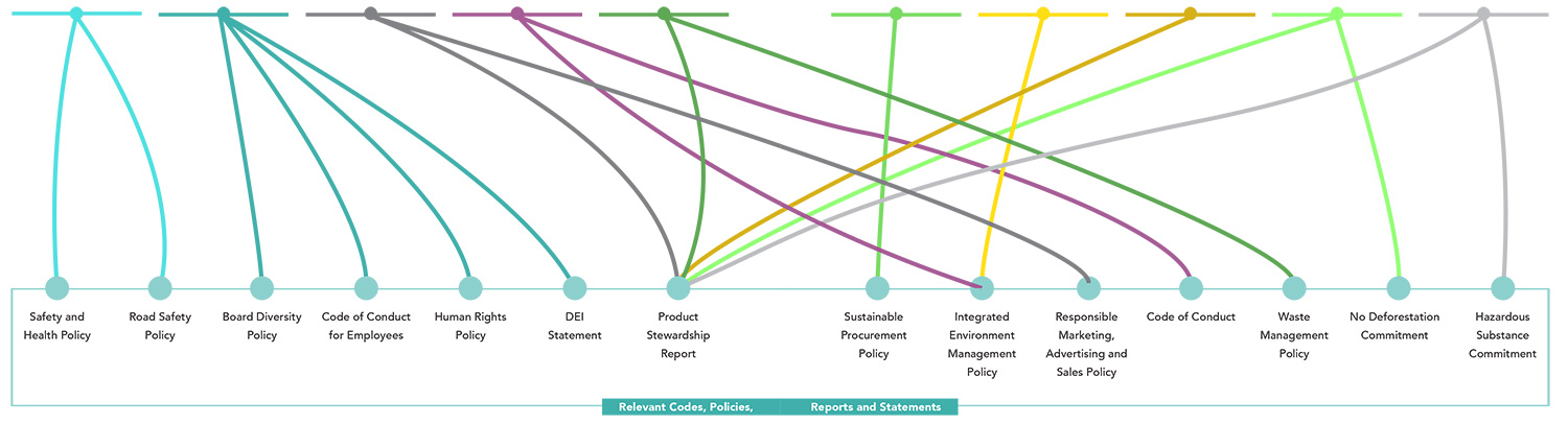 Process flow of double materiality