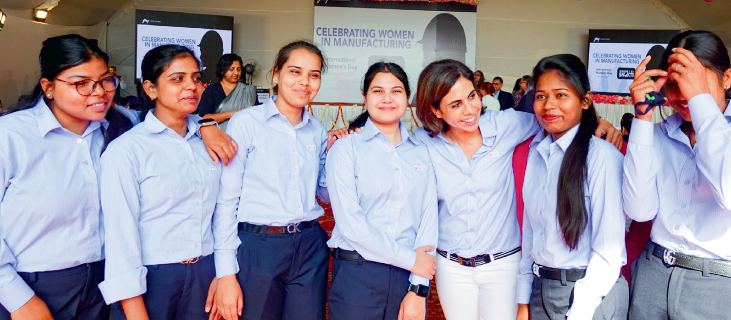 Spending time with the amazing women at the Godrej ki Shakti event in our Malanpur factory