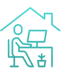 Working-from-home arrangements icon